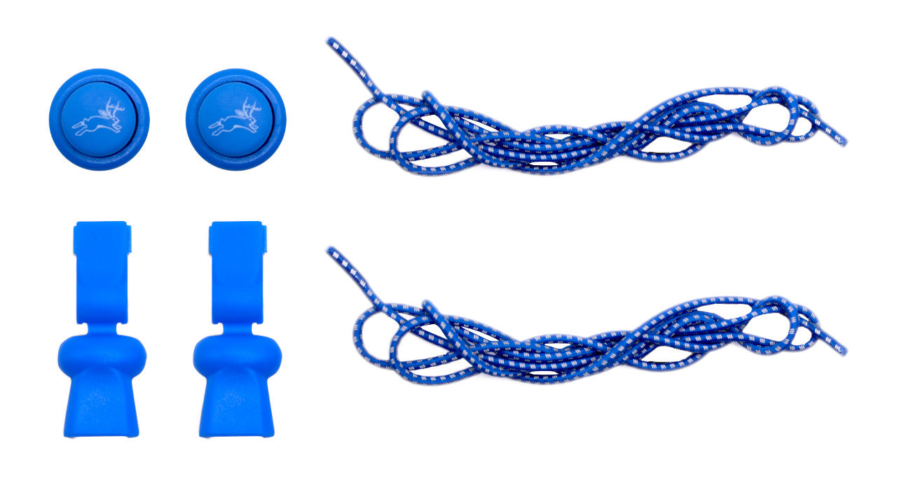 No-Tie Shoelaces  Royal Blue Laces